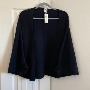 Anthropologie Black Shrug Cardigan